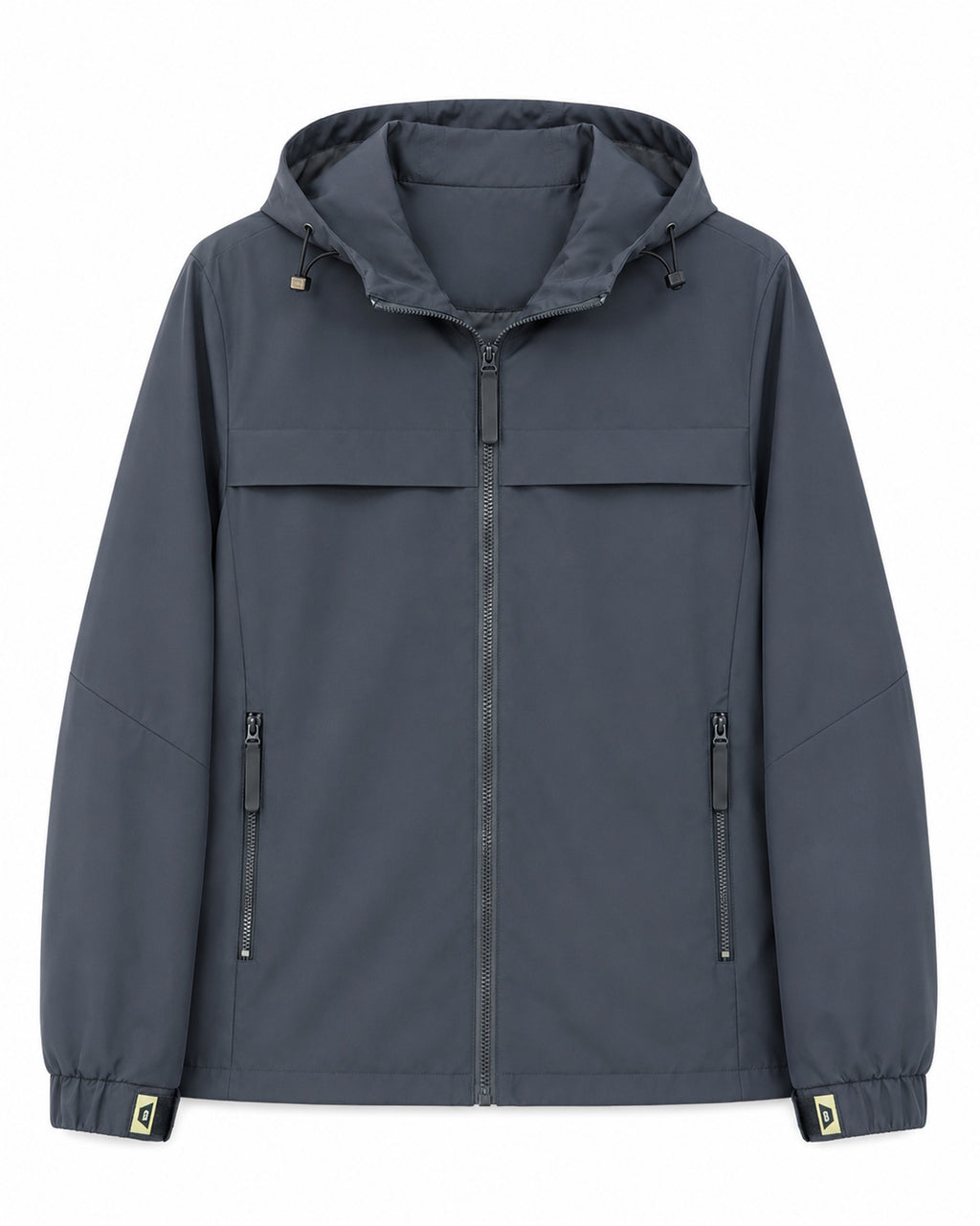 Men's lightweight water-repellent hooded softshell jacket with zip pockets Fashion Glam