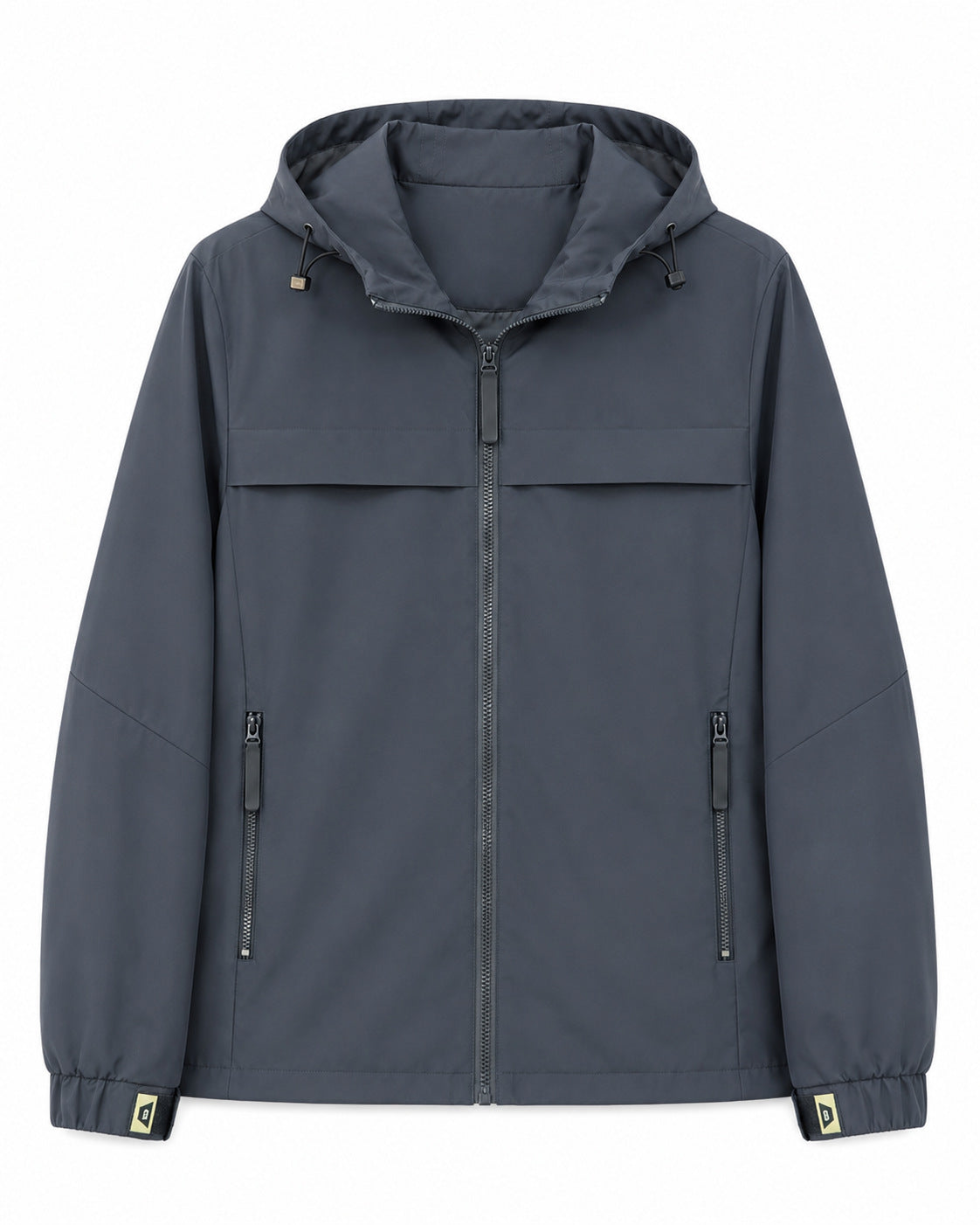 Men's lightweight water-repellent hooded softshell jacket with zip pockets Fashion Glam