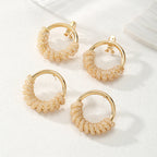 Women's Hanging Earrings with Artistic Spiral Structure Fashion Glam