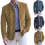 Men's elegant and fashionable suit jacket made of high-quality leather Fashion Glam