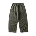 Unisex Wide-Cut Cargo Pants with Elastic Waistband, Drawstring and Utility Pockets Fashion Glam