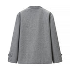 Women's Wool Duffle Coat with Toggle Closures and Oversized Silhouette Fashion Glam