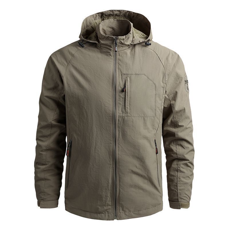 Men's Tactical-Urban Transitional Jacket with Hood, Mesh Lining and Concealed Zipper Pockets Fashion Glam
