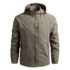 Men's Tactical-Urban Transitional Jacket with Hood, Mesh Lining and Concealed Zipper Pockets Fashion Glam