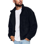 Men's fleece jacket with soft lining and practical pockets Fashion Glam