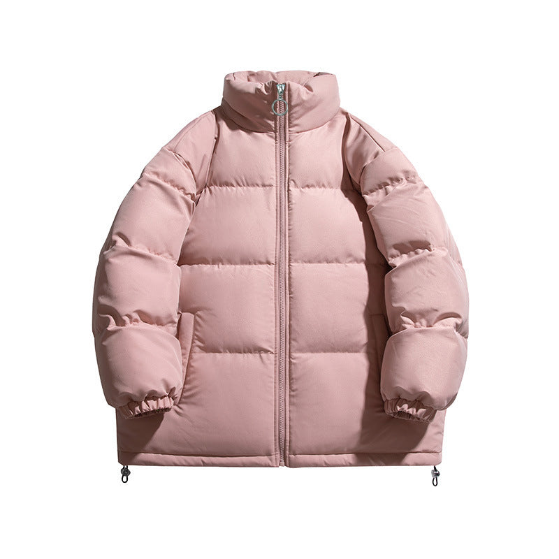 Women's Oversized Padded Jacket with High Stand-up Collar and Adjustable Hem Fashion Glam