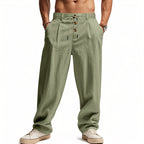 Men's Linen Pants with Breathable & Adjustable Drawstring | Fashion Glam V2