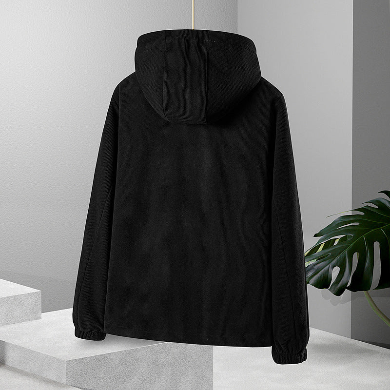 Women's lightweight waterproof softshell jacket with hood and chest zipper pocket Fashion Glam