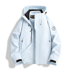 Men's Breathable, Waterproof Softshell Jacket with Fleece Lining and Hood Fashion Glam