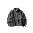 Men's Lightweight Worker Jacket made of Stonewashed Cotton Blend with Stand Collar Fashion Glam