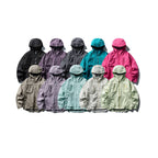 Unisex Lightweight Softshell Outdoor Jacket with Adjustable Hood, Water-Repellent Membrane, and Ergonomic Breast Pockets Fashion Glam