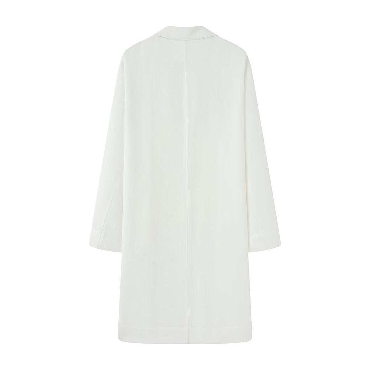 Women Longline Coat with Open Front, Casual Fit and Patch Pockets Fashion Glam