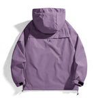 Women's waterproof outdoor jacket with adjustable hood and breathable inserts Fashion Glam