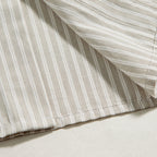 Men's Oversized Striped Shirt with Button Collar and Chest Pocket Fashion Glam