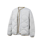 Unisex Kastig padded short jacket with circular quilting, round neckline and contrast piping Fashion Glam