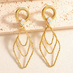 Women's earrings with elegant, shimmering design Fashion Glam
