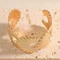 Women's bangle with elegant shell design Fashion Glam