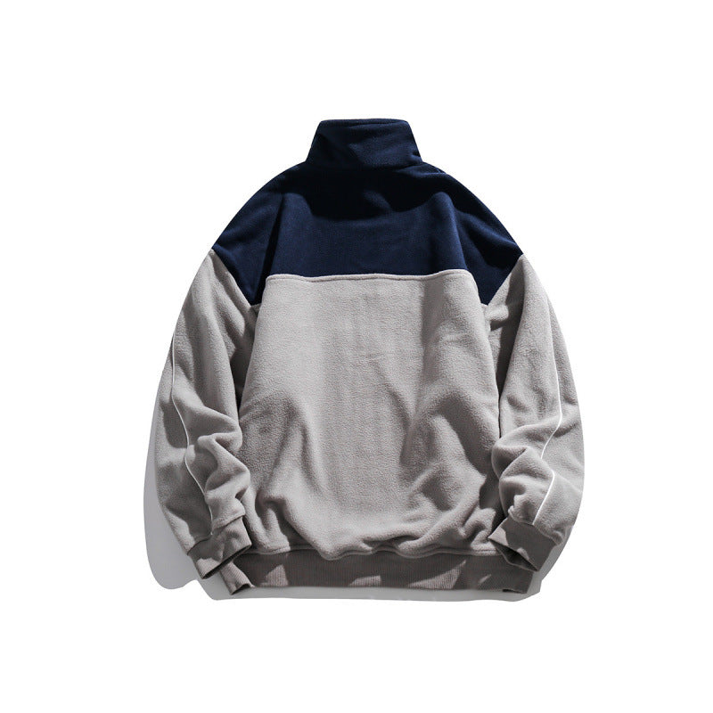Unisex Oversize-Fleece-Halfzip-Pullover with high collar and raglan sleeves Fashion Glam