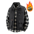 Men's Insulated Outdoor Work Vest with High Collar, Fleece Lining, and Versatile Organizer Pockets Fashion Glam