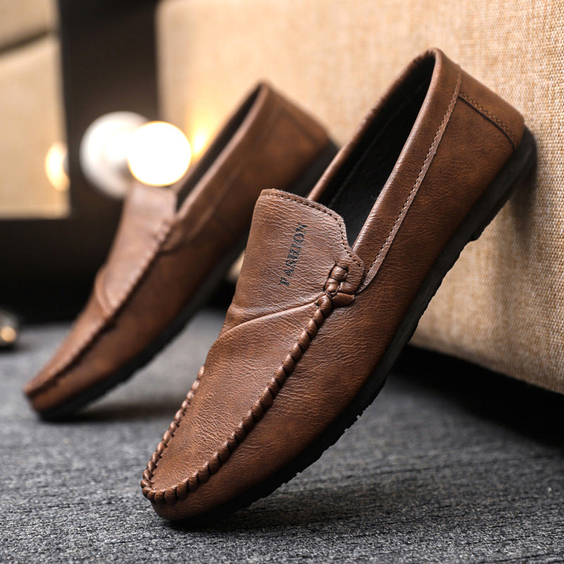 Men's loafers with hand-stitched upper material and lightweight comfort Fashion Glam