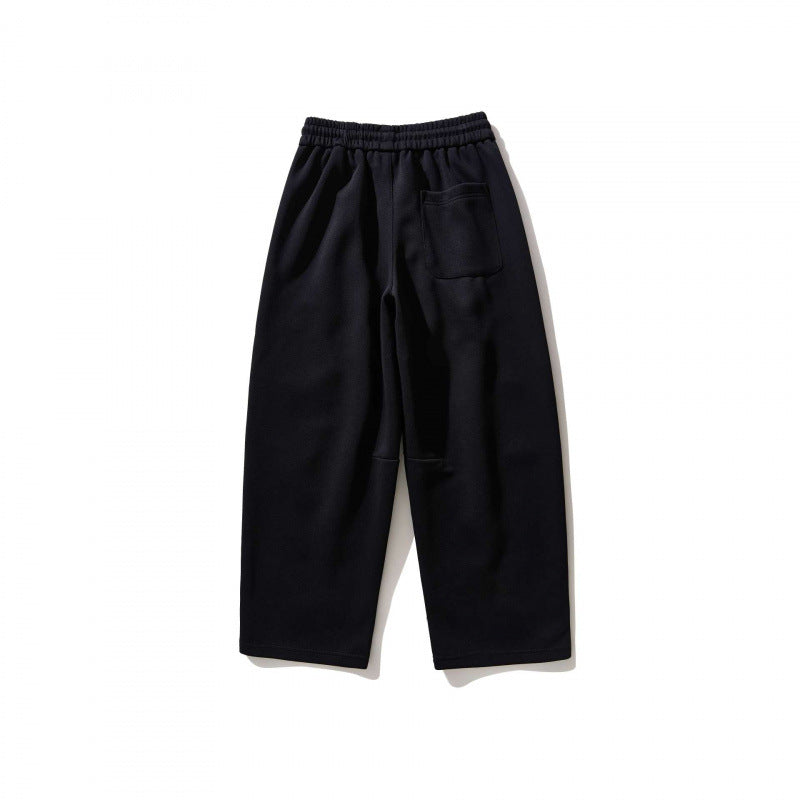 Unisex Wide Relaxed Jogging Pants made of French Terry with high elastic waistband and drawstring Fashion Glam