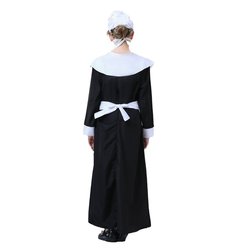 Girl nostalgic maid costume Fashion Glam