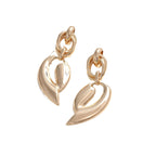 Women's Elegant Statement Earrings with Leaf Design Fashion Glam