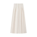 Women Two-piece ensemble consisting of fitted blouse with tie and high-waisted palazzo pants Fashion Glam