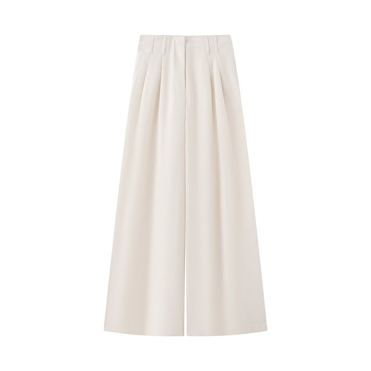 Women Two-piece ensemble consisting of fitted blouse with tie and high-waisted palazzo pants Fashion Glam