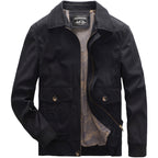 Men's lightweight field bomber jacket with stand-up collar and flap pockets Fashion Glam