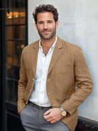Men's Casual Linen Blazer Fashion Glam