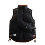Ladies Modern Quilted Outdoor Vest with Integrated Belt Pocket System and High Stand Collar Fashion Glam