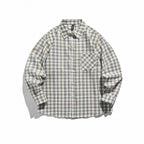 Unisex Checkered Overshirt made of lightweight Flannel in Relaxed-Boxy-Fit with chest patch pocket Fashion Glam