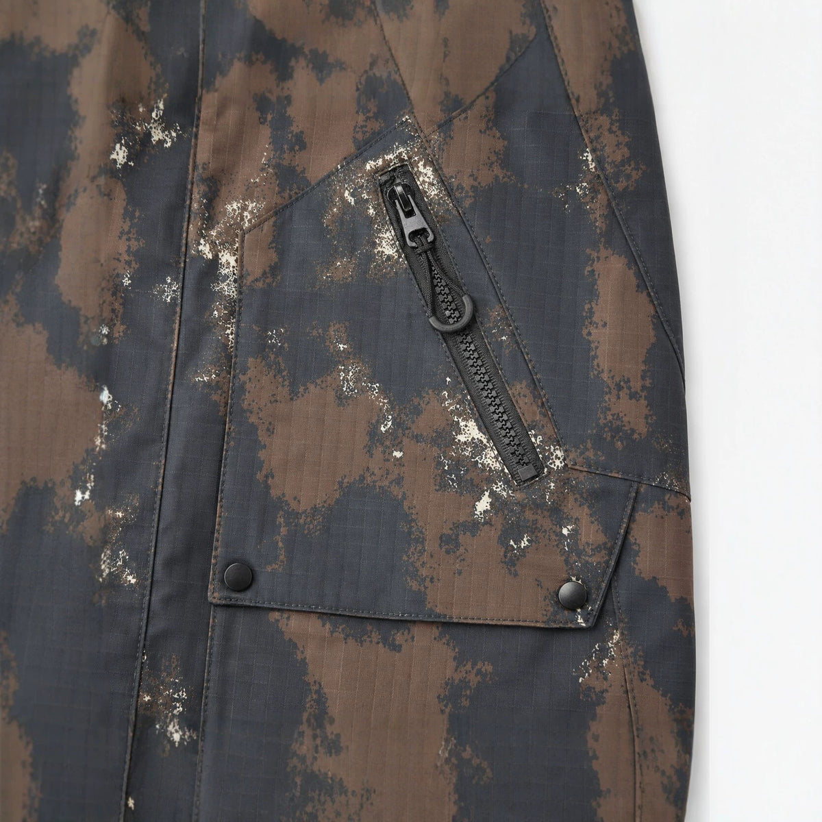 Men's Technical Camouflage Parka with Hood and Ripstop Outer Material Fashion Glam