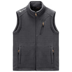 Men's fleece thermal vest with organizer chest pocket and wind-resistant structure Fashion Glam