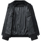 Men's Oversized Utility Blouson with Cord Collar, Flap Pockets and Elastic Hem Fashion Glam