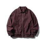 Men's Boxy Field Jacket in Utility Look with Stand-up Collar, Full-length Zipper and Elastic Hem Fashion Glam