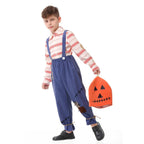 Children's Costume as Pumpkin Farmer Fashion Glam
