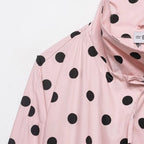 Women Lightweight cropped leisure blouson jacket with stand-up collar, drawstring and large flap pockets Fashion Glam