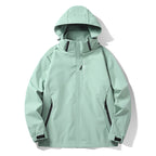 Men's waterproof and windproof technical hooded outdoor jacket with welded seams and breathable lining Fashion Glam