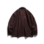 Men's Oversize Blazer in Boxy Cut with Flap Pockets and Light Padding Fashion Glam