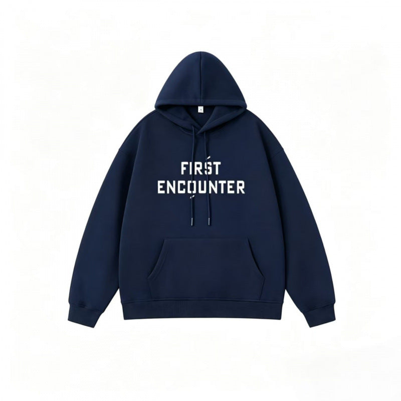 Unisex Oversized Hoodie with large front print, kangaroo pocket and ribbed cuffs Fashion Glam