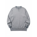 Unisex Oversize Fine Knit Sweater with Henley Button Placket and Slit Cuffs Fashion Glam