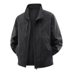 Men's Lightweight Field Utility Jacket with Mesh Lining, Stand-Up Collar and Zipper Pockets Fashion Glam