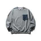 Unisex Oversize Sweatshirt with contrasting chest pocket and D-ring Fashion Glam