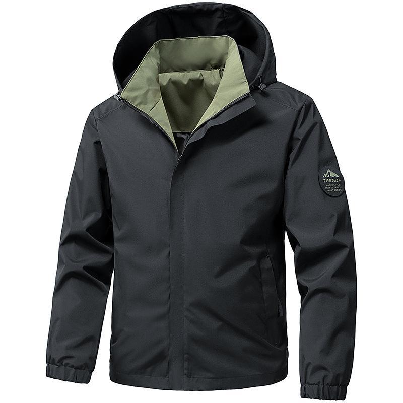 Men's technical hooded softshell jacket with adjustable hood and utility pockets Fashion Glam