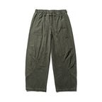 Men's Loose Workwear Pants with Elastic Waistband and Curved Seam Panels Fashion Glam