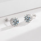 Ladies earrings with sparkling zirconia in elegant wreath design Fashion Glam