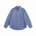 Unisex Oversized Check Shirt in Relaxed Fit with Button-Down Collar, Breast Pocket and Rounded Hem Fashion Glam