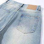 Women High Waist Wide Cut Straight Jeans made from Vintage Denim Fashion Glam